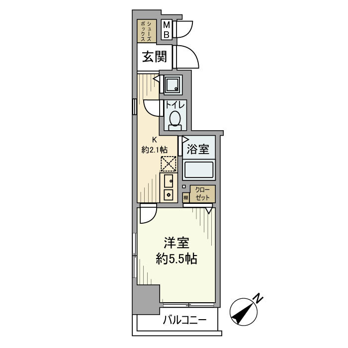 アヴァンティーク銀座2丁目弐番館の間取り