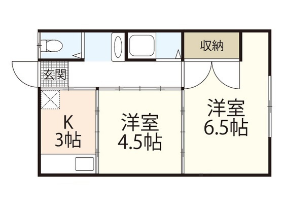 広島市西区南観音町のマンションの間取り