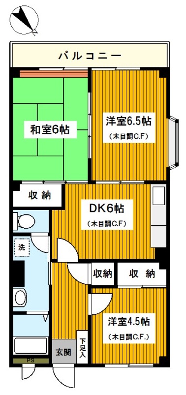 プラティーヌ横濱の間取り