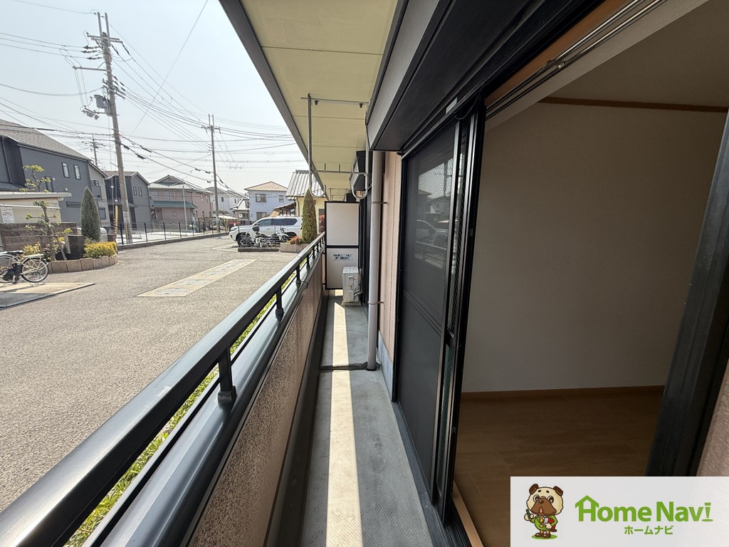 バルコニー　東向き