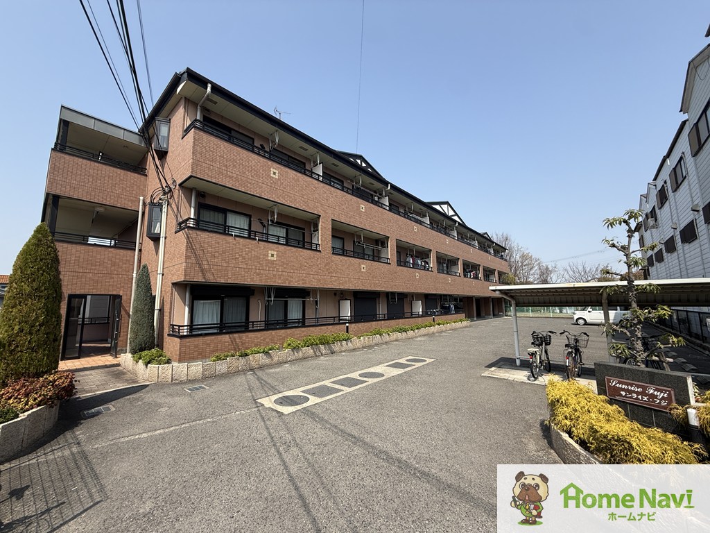 建物外観　「サンライズフジ」、現地待ち合わせのご案内も可能です。