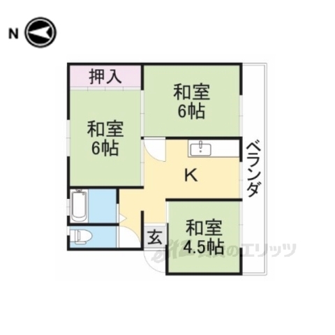 シャトー土師の間取り