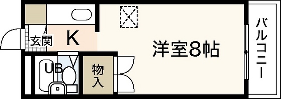 広島市佐伯区三宅のマンションの間取り