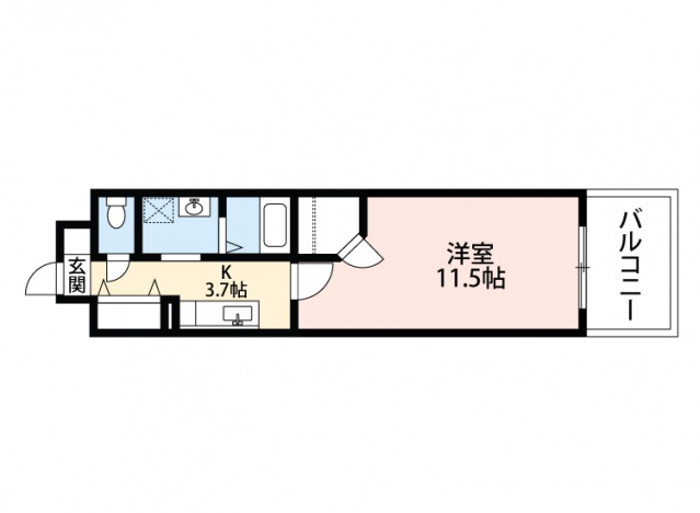 ロアール松川町の間取り