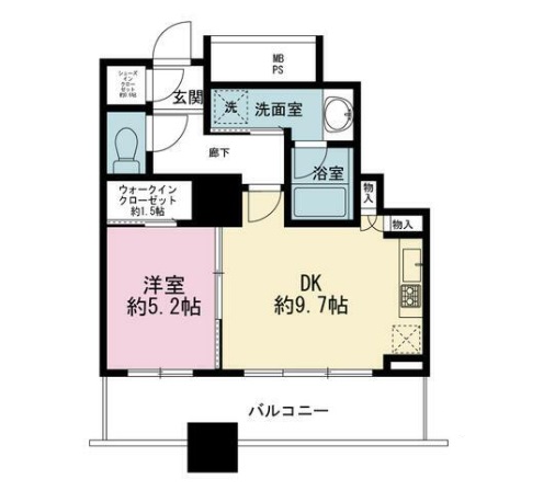 ザ・パークハウス西新宿タワー60の間取り