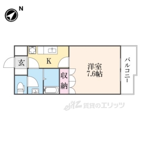 湖南市平松北のアパートの間取り