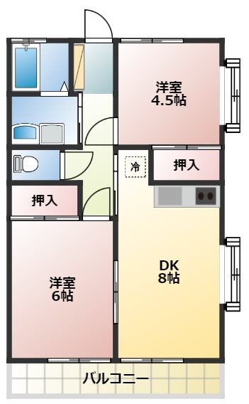 【アーバンハウス18号館の間取り】