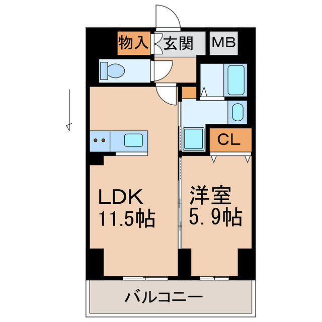 グランメール田中町の間取り