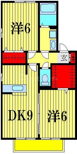 トレグラースＡの間取り