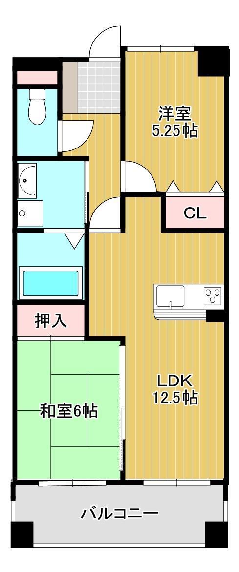 アドバンス２１ベイスクエア下関の間取り