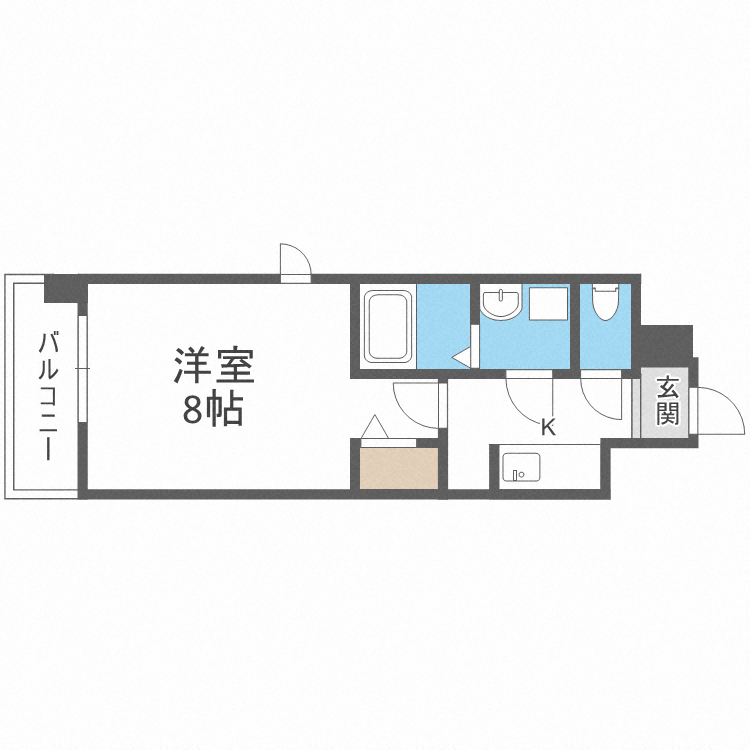 Ｓ－ＲＥＳＩＤＥＮＣＥ大橋ＦＬＵＳＳの間取り