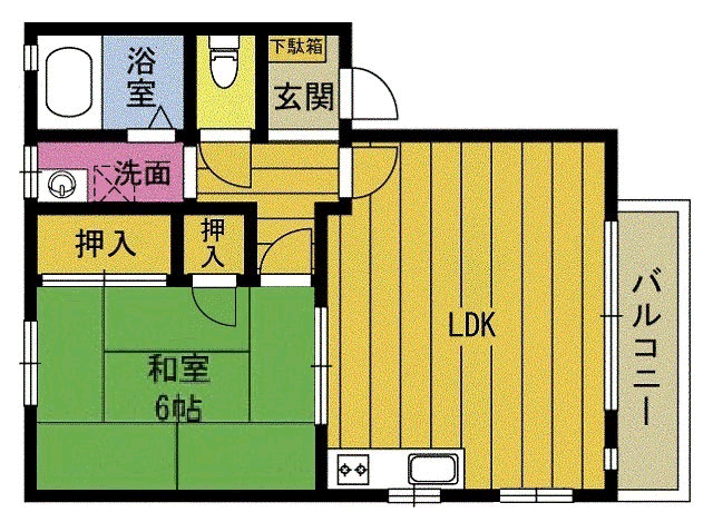 フレグランス杵築の間取り