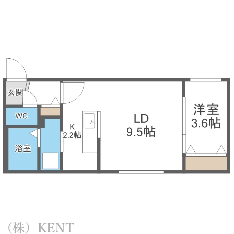 ラムーン発寒の間取り