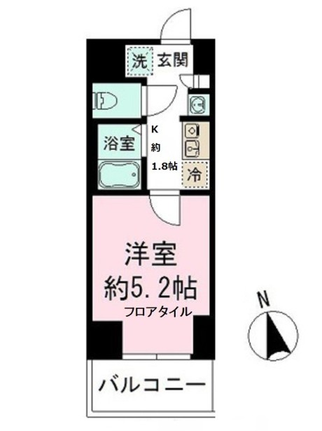 松戸市西馬橋蔵元町のマンションの間取り