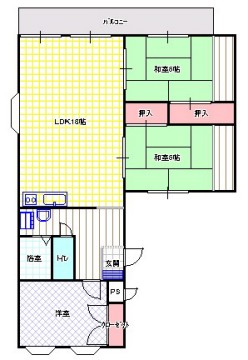 川口第一マンションの間取り