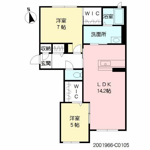 ＭＡＳＴ東櫛原　Ｃ棟の間取り