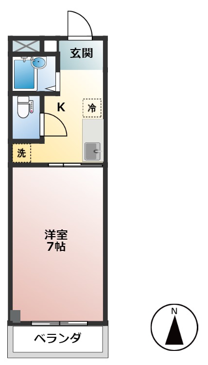 アビタシオンシバハラの間取り