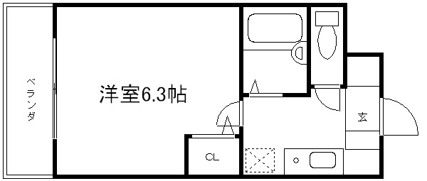 ハイポジション銀閣寺の間取り