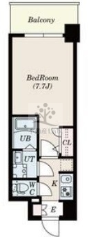 S-RESIDENCE難波大国町dominaの間取り