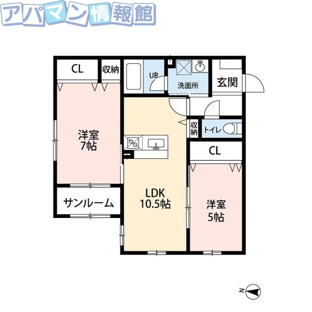 シャンドラの間取り