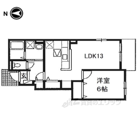 シャンテ２の間取り