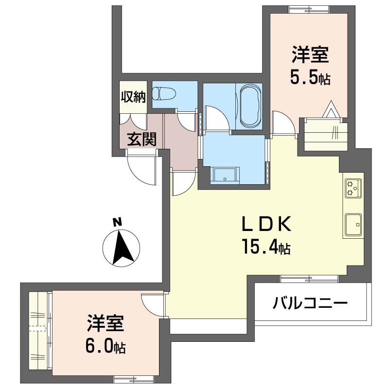 クオレール高田馬場の間取り