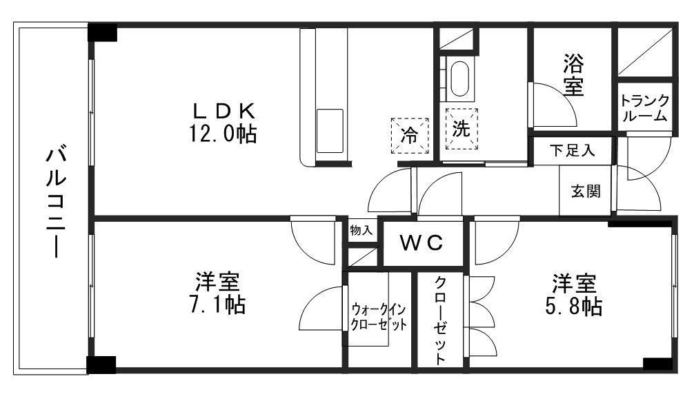 荒井ハイツ参番館の間取り