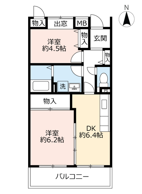 ＵＲアーバンラフレ志賀の間取り