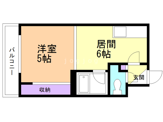 札幌市白石区菊水七条のマンションの間取り