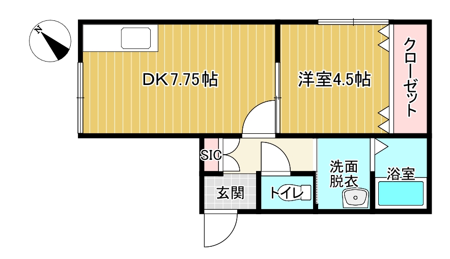 【メゾンブランドールの間取り】