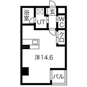 名古屋市北区志賀南通のマンションの間取り