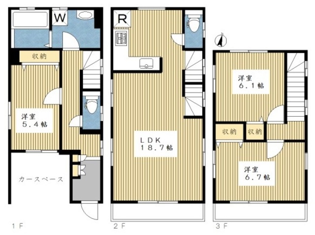 【茅ケ崎戸建Ａの間取り】