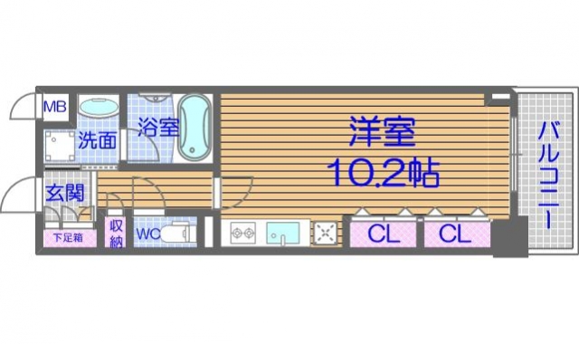 エスリード長堀タワーの間取り