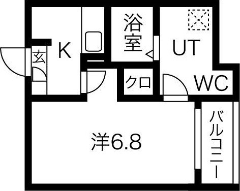 名古屋市南区観音町のアパートの間取り