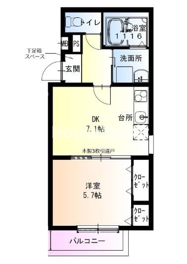 フジパレス和歌山太田III番館の間取り