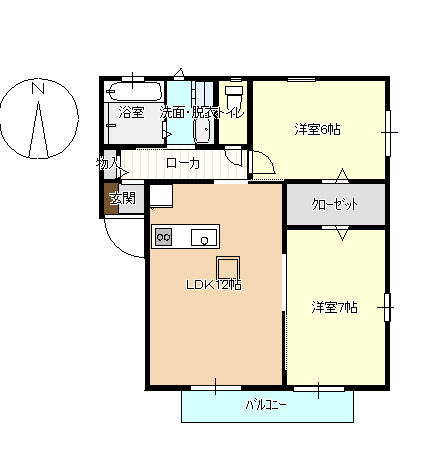 BELL SL F棟の間取り