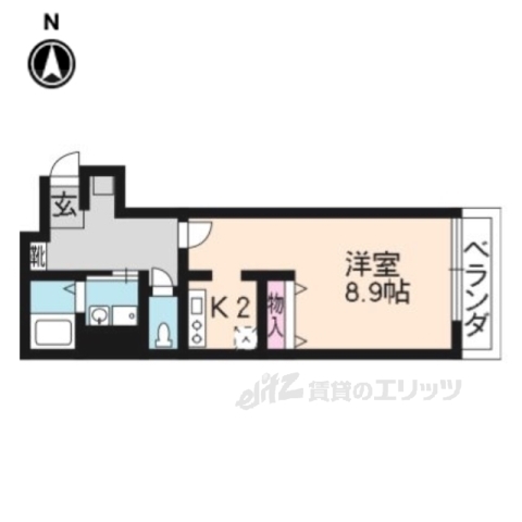 【京都市下京区吉文字町のマンションの間取り】