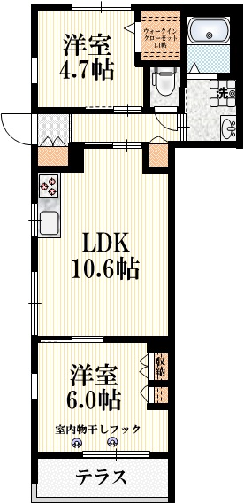 Ｃａｓａかくじの間取り