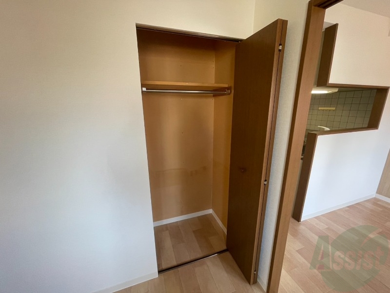 収納　洋室にあった収納。荷物がたくさんあっても大丈夫。