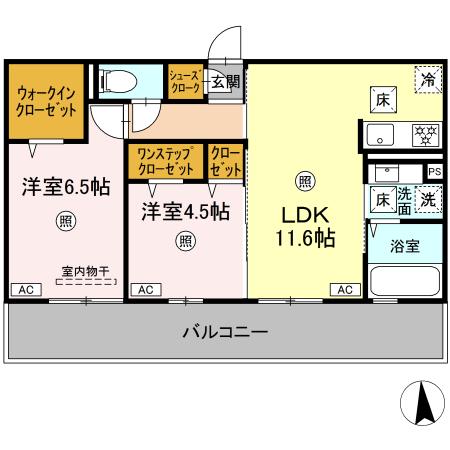 ロータスヒルＢの間取り