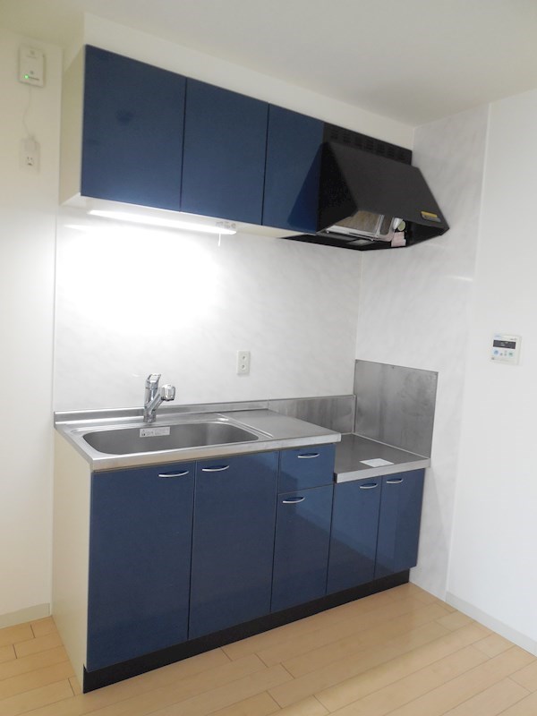 キッチン　２口ガスコンロ設置可能