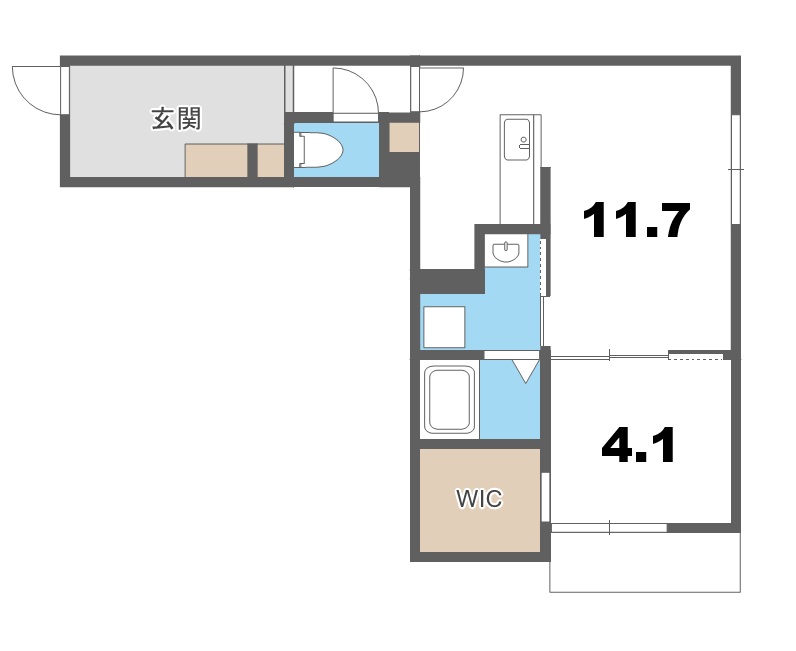 カサラビン恵庭の間取り