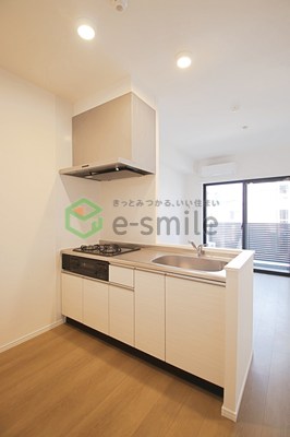 キッチン　コンパクトなキッチンで掃除もラクラク