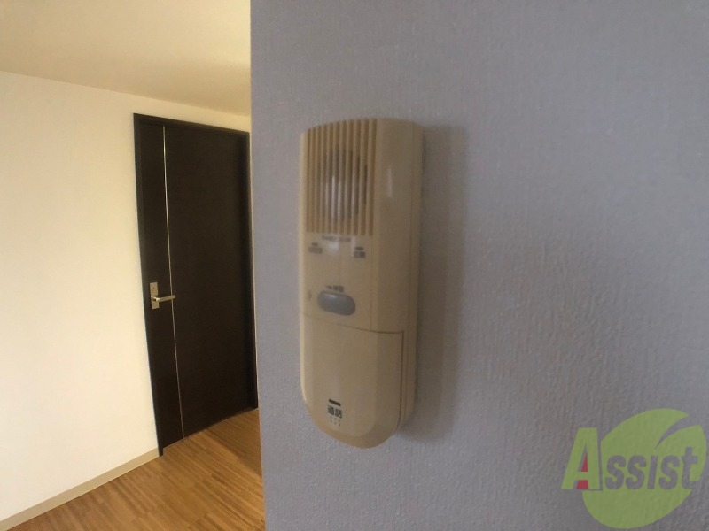 セキュリティ　インターホンです。来客者を確認できるので安心！