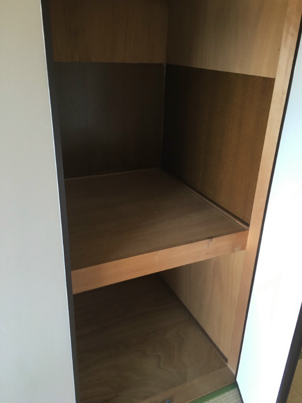 収納　奥行のある収納です。