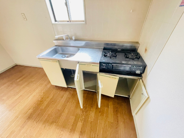 キッチン　キッチンガスコンロ設置可能