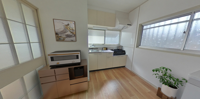 キッチン　家具はＣＧです