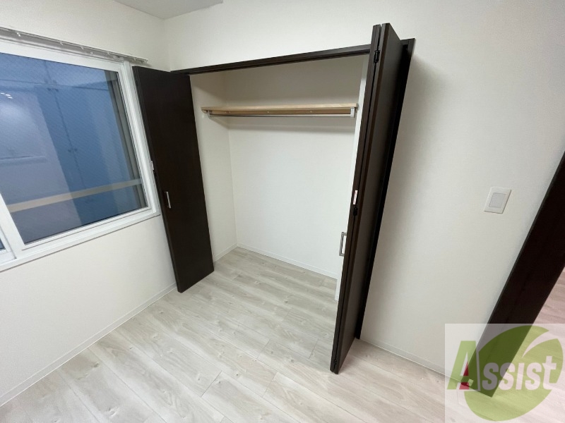 収納　収納です。寝室もすっきり片付きますよ～！