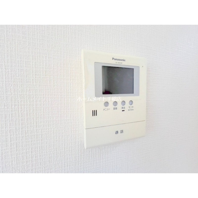 セキュリティ　モニター付きインターホンで安心です♪