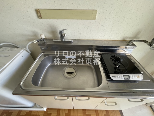 キッチン　火を使わず安心でお掃除も簡単なＩＨコンロ１口付です♪